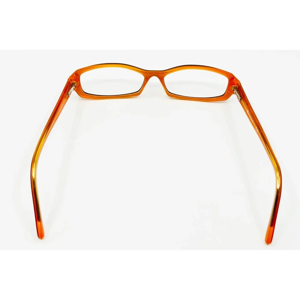 Vogue Eyeglass Frames Womens Black Orange Rectangle VO 3546-B 51-16-135